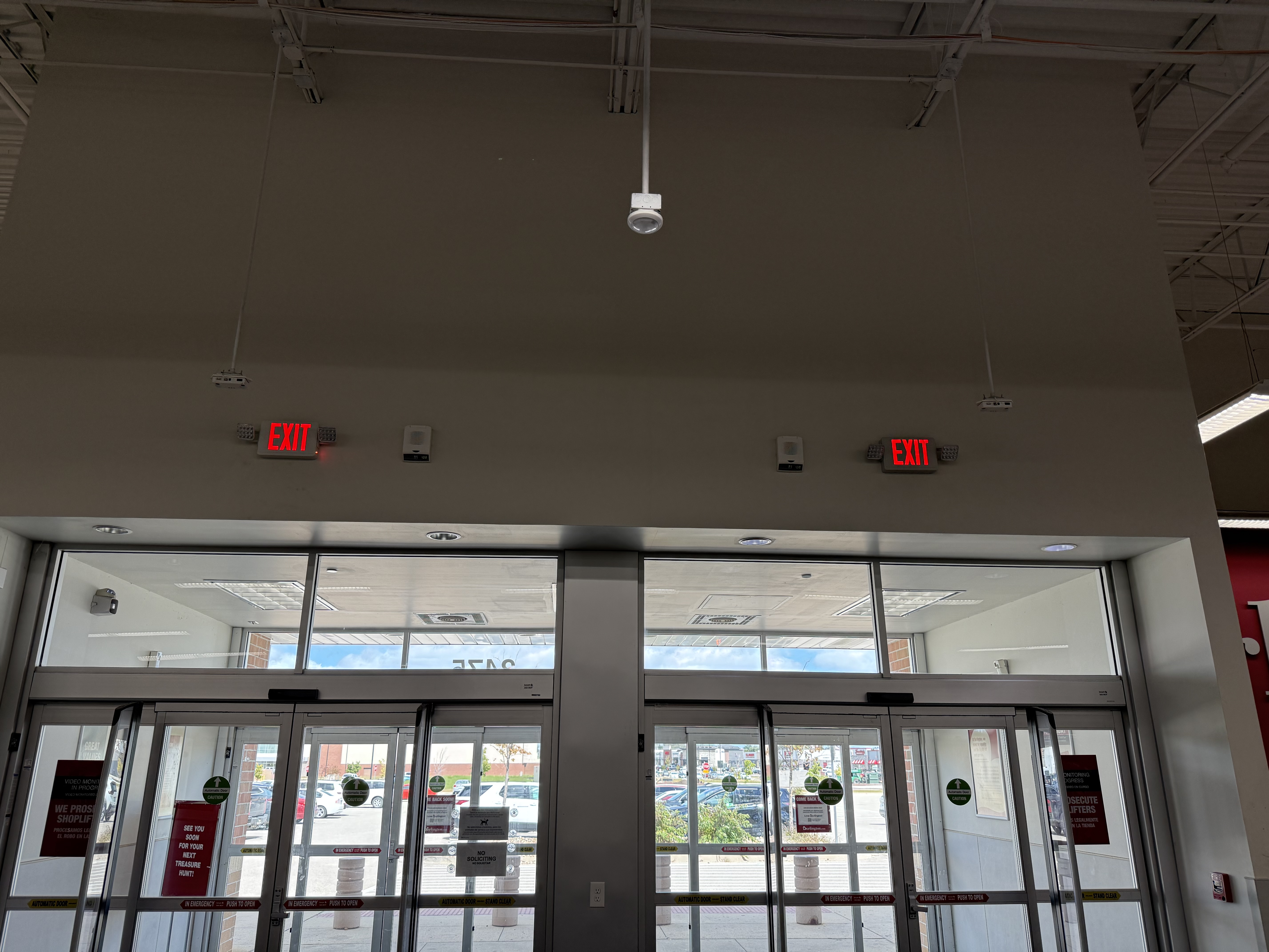 LED exit and emergency lighting installation by Prime Fire Services